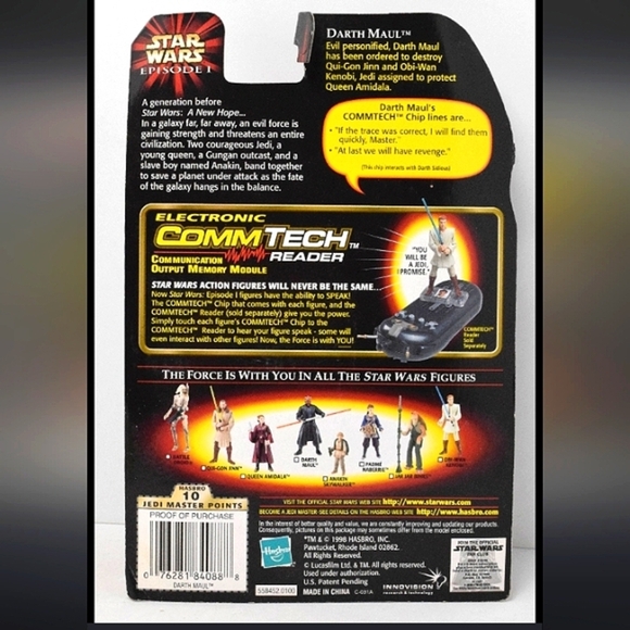 NIP!!! Star Wars Episode 1 Darth Maul X 2!! Each Includes A CommTech chip! - Picture 9 of 9